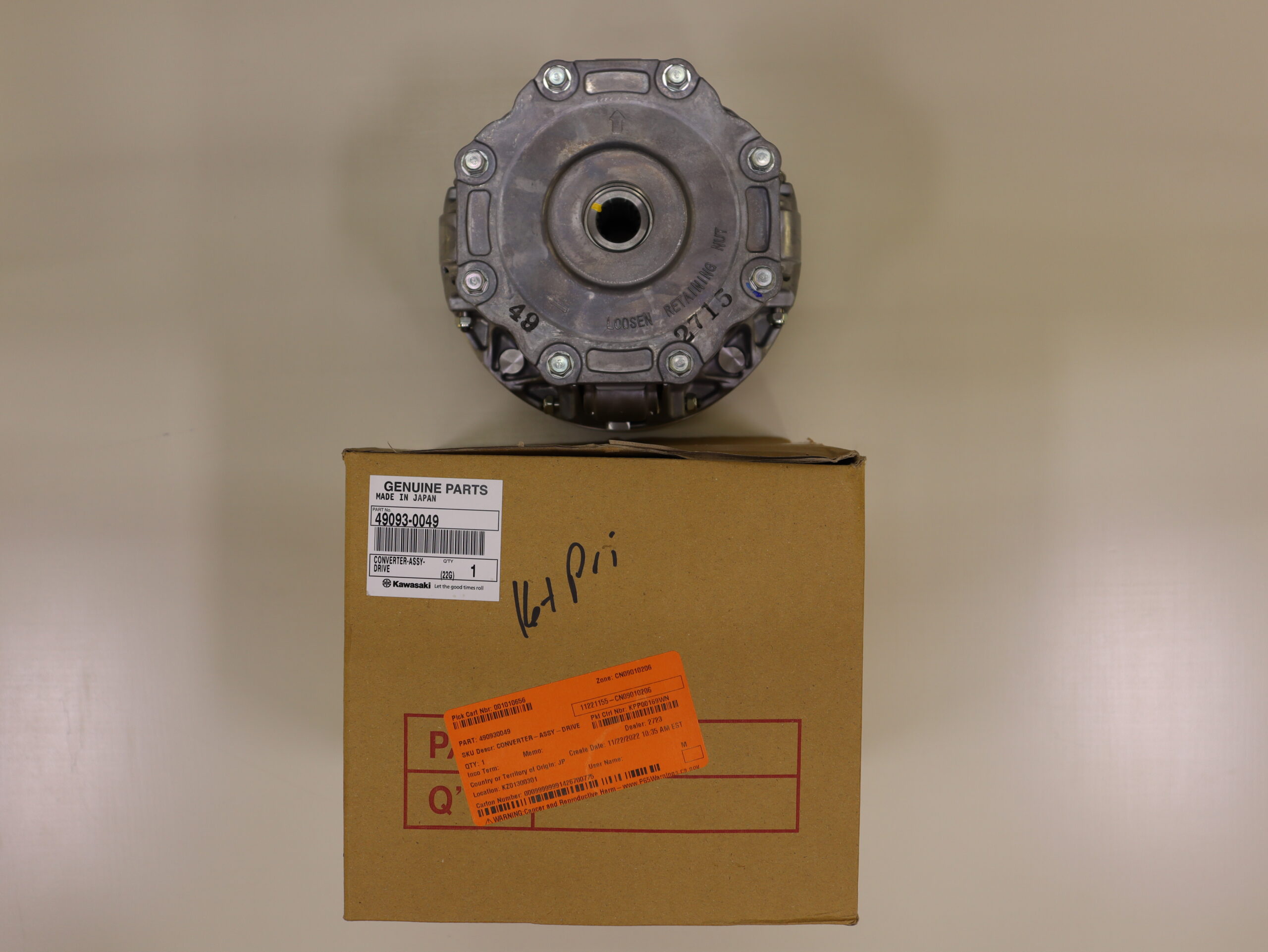 Kawasaki Teryx 2016-Present T2/T4 OEM Primary Drive Clutch